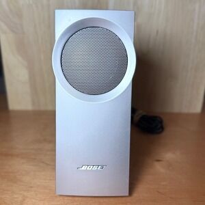 single Bose Companion 2‎ Computer Speaker, Silver, Sound System, Audio Equipment